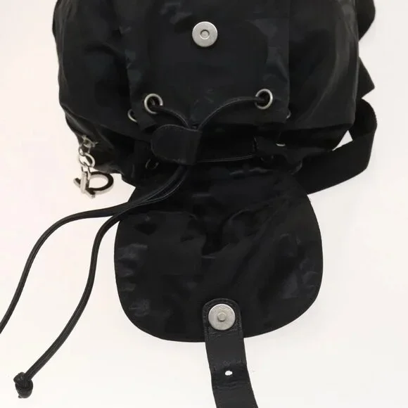 Salvatore Ferragamo Backpack Nylon Black Silver 